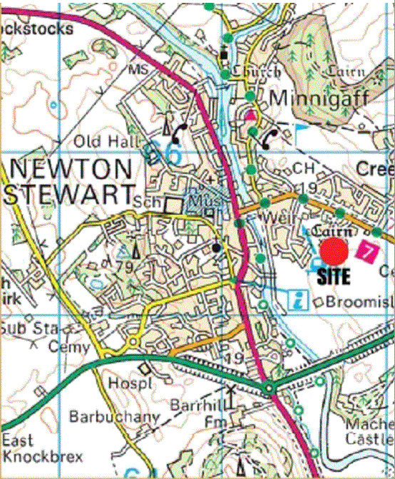 map showing location